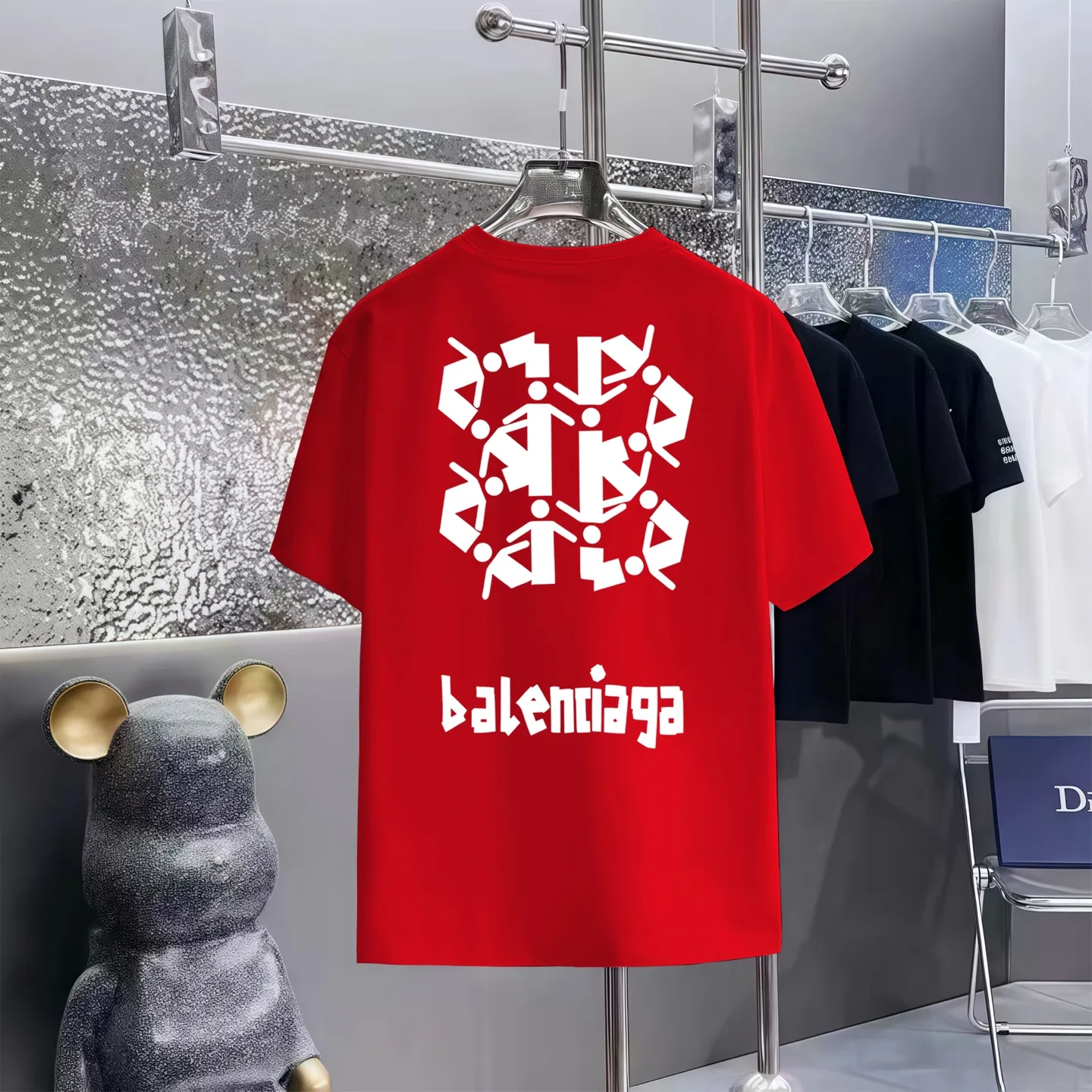 Balenciaga T 1:1 300 1×1 Same Style logo OS 200 ：Black，White， ，Red， Gray Size：XS-L